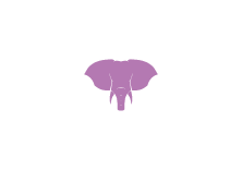 Purple elephant icon